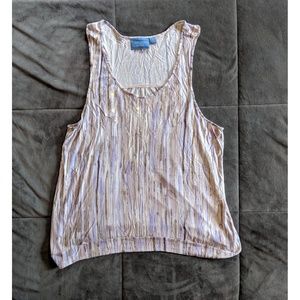 Simply Vera by Vera Wang Patterened Tank Top - L